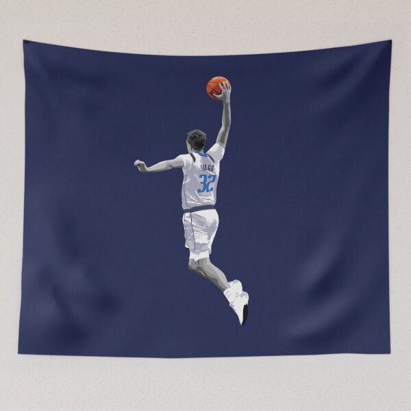 Item preview, Cooper Flagg Vector Dunk White Silver Small Print Qiangy designed and sold by qiangdade.
