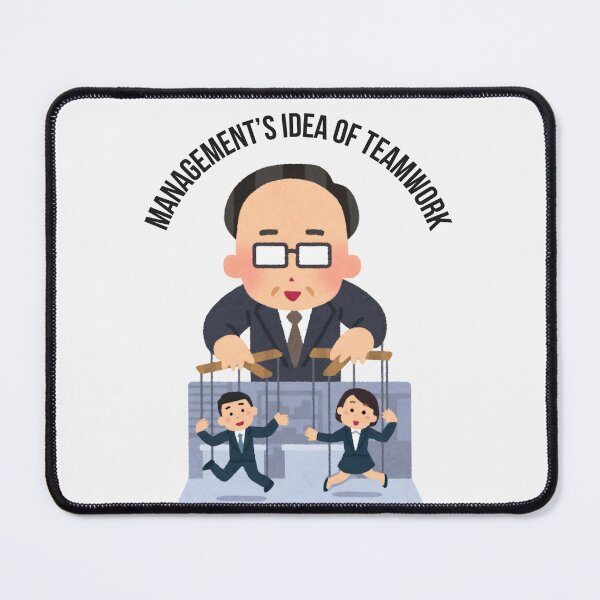 Item preview, Management’s Idea of Teamwork – Office Satire Illustration designed and sold by Kruti Collection.