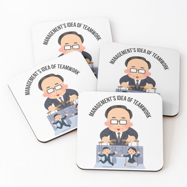 Item preview, Management’s Idea of Teamwork – Office Satire Illustration designed and sold by Kruti Collection.