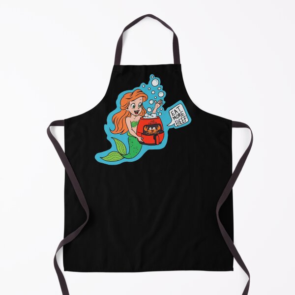 Item preview, Funny Mermaid Air Fryer Crab Pun - Eat More Beef Parody designed and sold by Urban Muse And Sultry Hues.