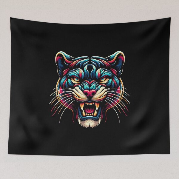 Item preview, Vibrant Stylized Roaring Tiger Head Artwork designed and sold by beast-net.
