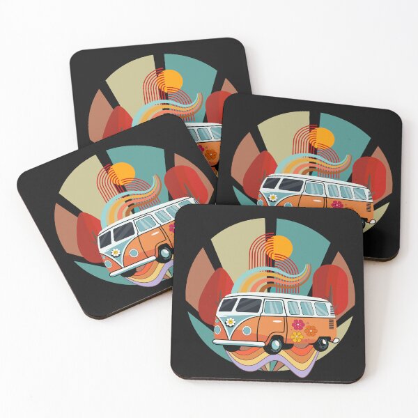 Item preview, A cheerful bus in retro style- gift for travel lovers designed and sold by Lovelalaland.