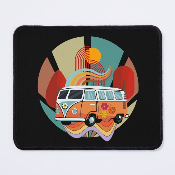 Item preview, A cheerful bus in retro style- gift for travel lovers designed and sold by Lovelalaland.