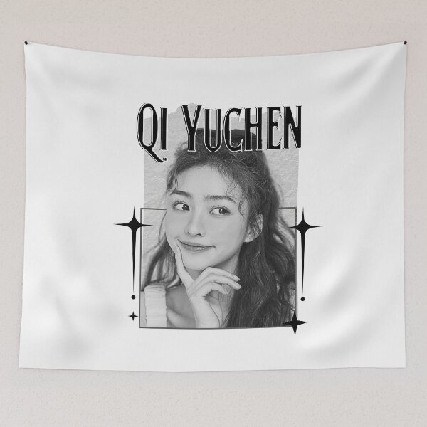 Item preview, Qi Yuchen (戚雨辰)Chinese Actress Art Chinese Celebrity IllustrationScrapbook Collage Cozy Y2K Vintage Design designed and sold by HELL0WBELLO.