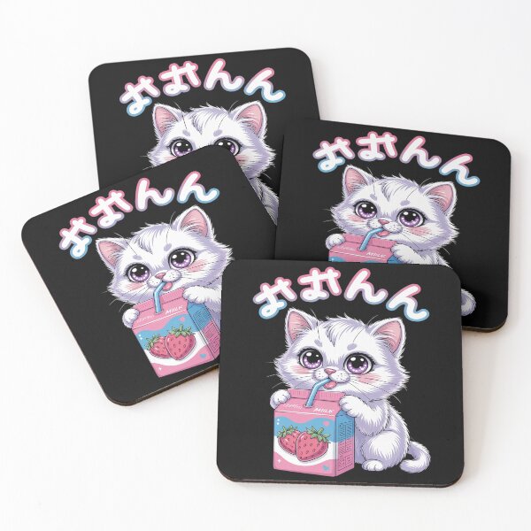 Item preview, Transgender Pride Kawaii Cat Strawberry Milk Trans Flag designed and sold by FadeOfThrone.