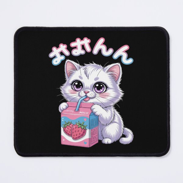 Item preview, Transgender Pride Kawaii Cat Strawberry Milk Trans Flag designed and sold by FadeOfThrone.