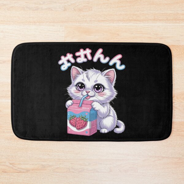 Item preview, Transgender Pride Kawaii Cat Strawberry Milk Trans Flag designed and sold by FadeOfThrone.