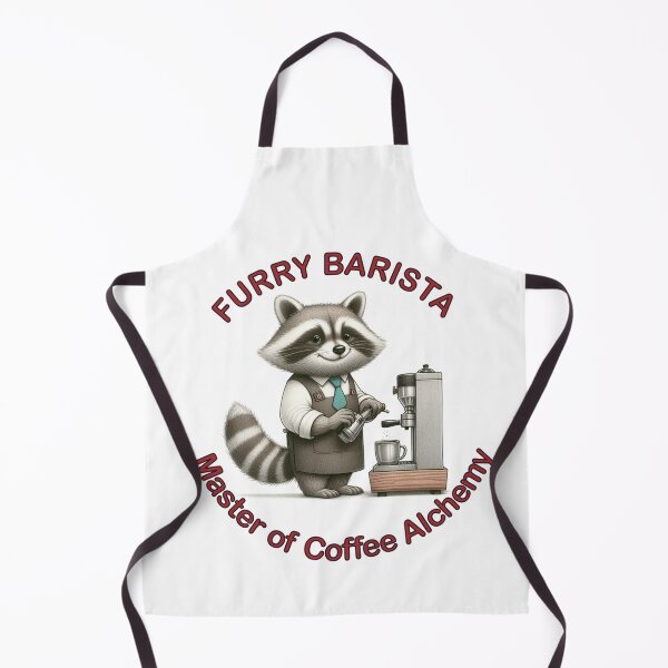 Item preview, Furry Barista — Raccoon Brewmaster of Whimsy designed and sold by denip.