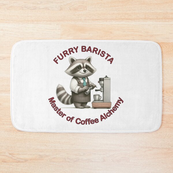 Item preview, Furry Barista — Raccoon Brewmaster of Whimsy designed and sold by denip.