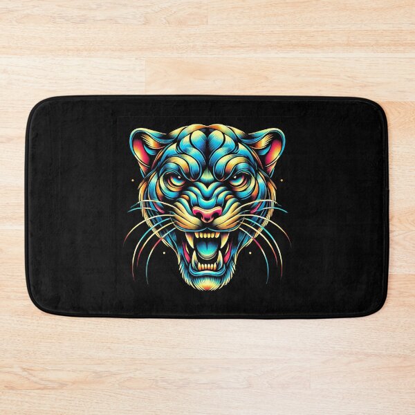 Item preview, Intense Chromatic Stylized Big Cat Head Art designed and sold by beast-net.