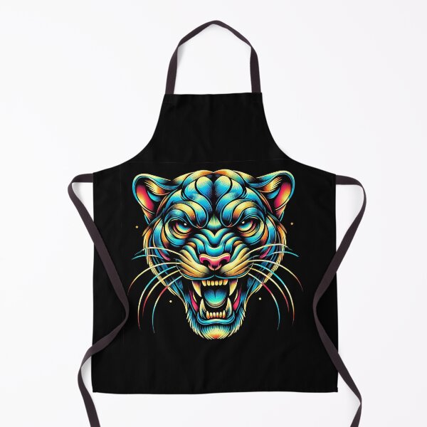 Item preview, Intense Chromatic Stylized Big Cat Head Art designed and sold by beast-net.