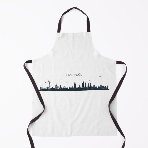Item preview, Liverpool Skyline Silhouette - Minimalist Black & White Panoramic Art Printable designed and sold by FreshStartUK.