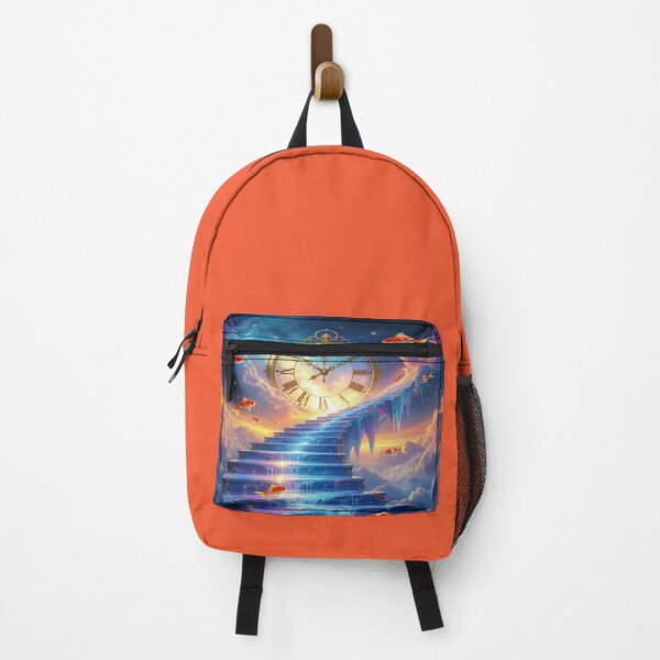 Item preview, Surreal Stairway to Time – Goldfish & Cosmic Clock in a Dreamlike Sky full of fantasy & movement designed and sold by FotoworldEdel.