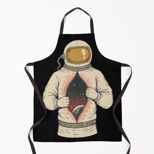 Item preview, Astronaut Opening Chest Space Galaxy Cosmic Surreal Illustration Design designed and sold by DrawHandArt.