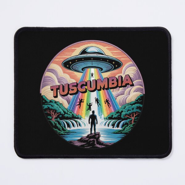 Item preview, Tuscumbia UFO Encounter Patch – Vintage 1970s Sci-Fi Art at Spring Park designed and sold by The People’s Punchline.