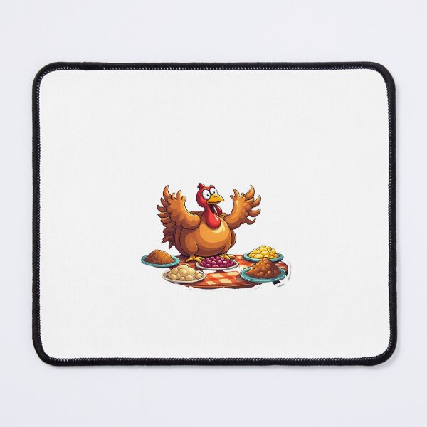Item preview, A turkey dramatically fainting: “Too stuffed to function.” designed and sold by STICKERS FOR SALE NOW.