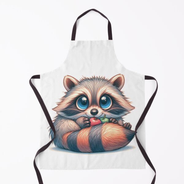 Item preview, Fruity Feast — Cute Raccoon Snack Attack designed and sold by denip.