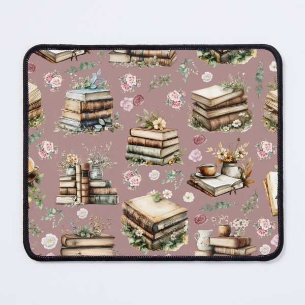 Item preview, Antique Books & Flowers on Brownish Pink designed and sold by KSimpson838.