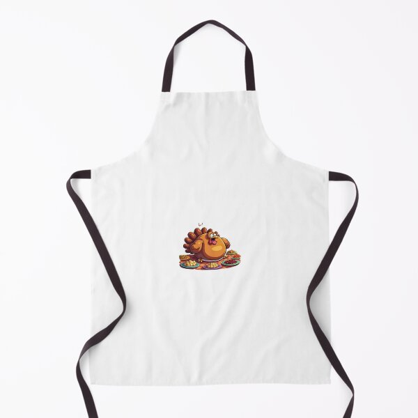 Item preview, A turkey dramatically fainting: “Too stuffed to function.” designed and sold by STICKERS FOR SALE NOW.