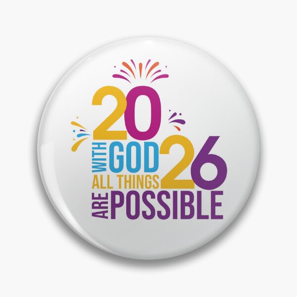 Item preview, New Year 2026 "With GOD All Things Are Possible" designed and sold by psalm23heals.
