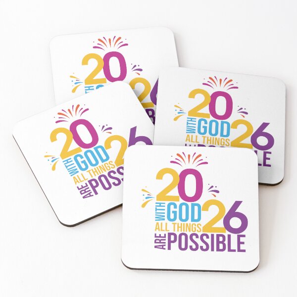 Item preview, New Year 2026 "With GOD All Things Are Possible" designed and sold by psalm23heals.