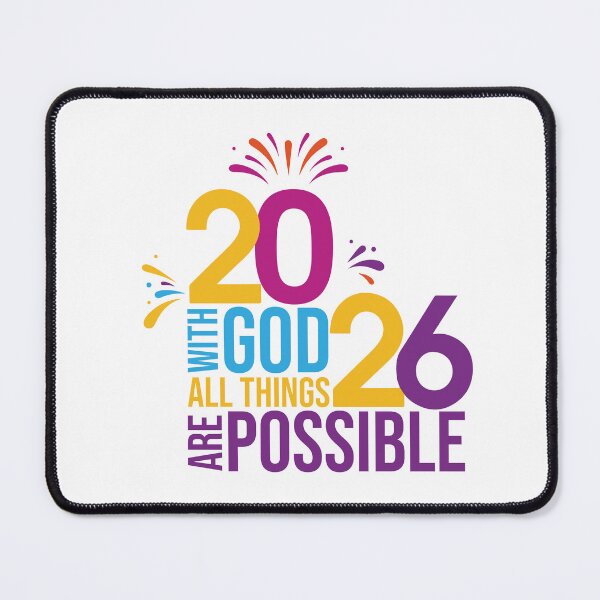 Item preview, New Year 2026 "With GOD All Things Are Possible" designed and sold by psalm23heals.