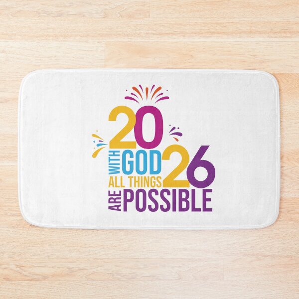 Item preview, New Year 2026 "With GOD All Things Are Possible" designed and sold by psalm23heals.