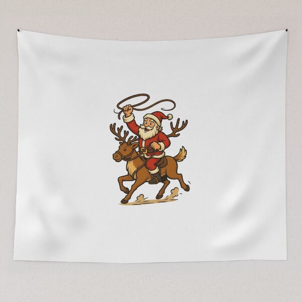 Item preview, Santa the Cowboy – Wild West Christmas Ride designed and sold by Gletschie.