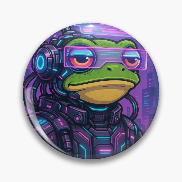 Item preview, cyber frog designed and sold by FrogSociety.