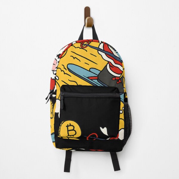 Item preview, Bitcoin Santa Skiing Crypto Christmas Funny Cryptocurrency gift designed and sold by DrawHandArt.