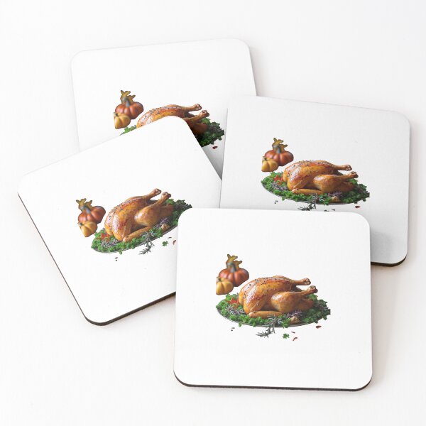 Item preview, Detailed sticker of a golden-brown turkey with herbs. designed and sold by STICKERS FOR SALE NOW.