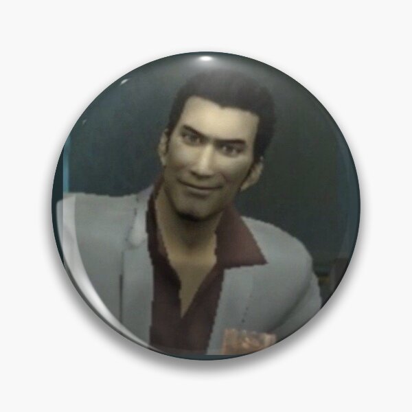 Item preview, Kiryu Kazuma Smiling PS2 Yakuza Video Game Meme designed and sold by MerikuroCreates.
