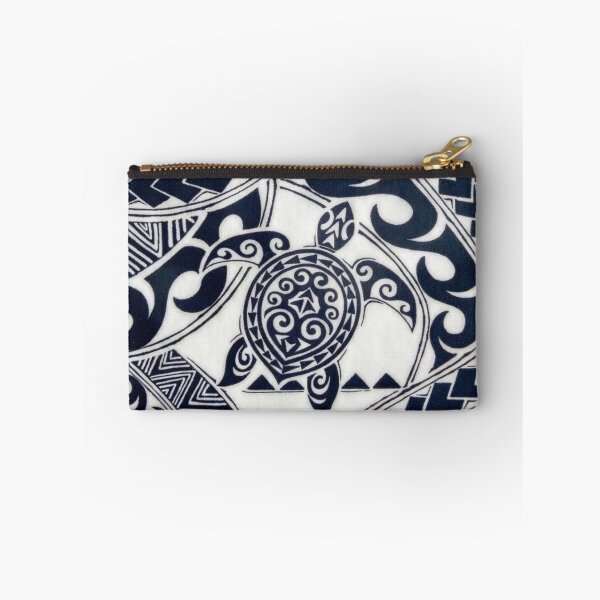 Item preview, Polynesian Turtle Pattern - Midnight Blue and Ivory designed and sold by INNERHARMONY2.