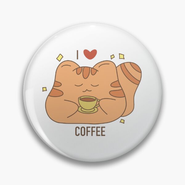 Item preview, I love coffee cute kitten  designed and sold by randonc101.