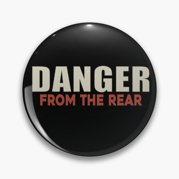 Item preview, Danger from the Rear – Funny Minimal Warning Sign Design designed and sold by arabiw.