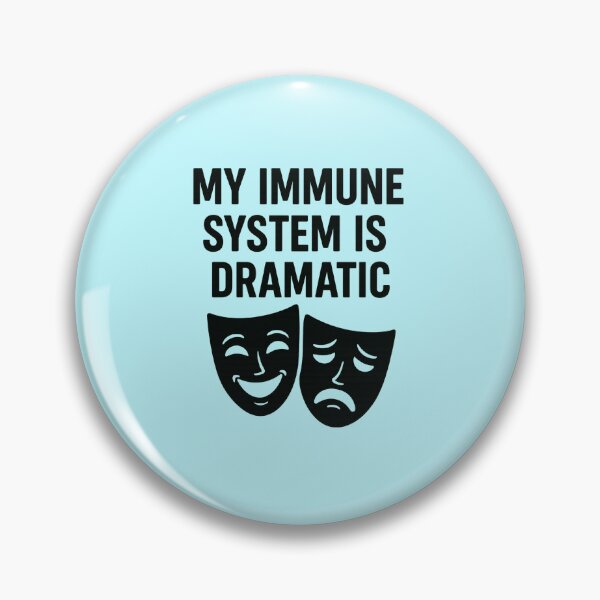 Item preview, My Immune System Is Dramatic – Funny Drama Mask Icons | Relatable Coeliac Gluten Free Humour Design designed and sold by My Gluten Free Life UK.