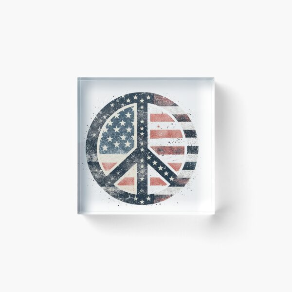 Item preview, Peace in Red, White & Blue — Global Unity from the USA designed and sold by denip.