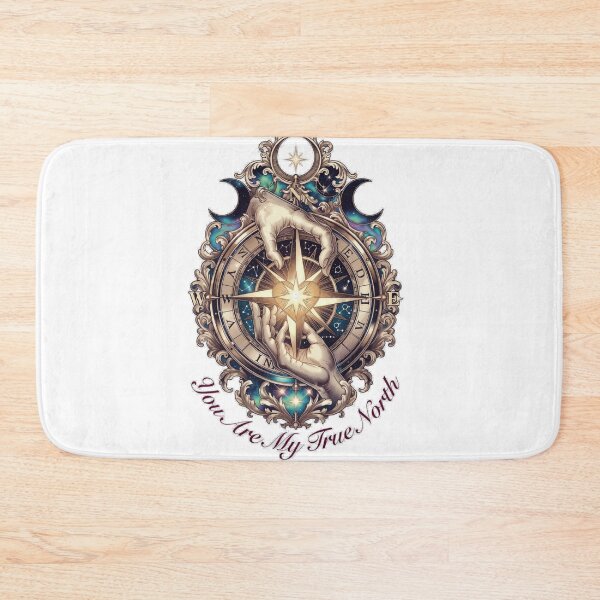 Item preview, You Are My True North Celestial Compass T-Shirt | Timeless Romance Emblem Tee | Intricate Affection Collection designed and sold by YMLux.