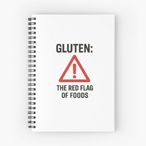 Item preview, Gluten: The Red Flag of Foods – Hazard Triangle Warning Icon | Funny Gluten Free Coeliac Design designed and sold by My Gluten Free Life UK.