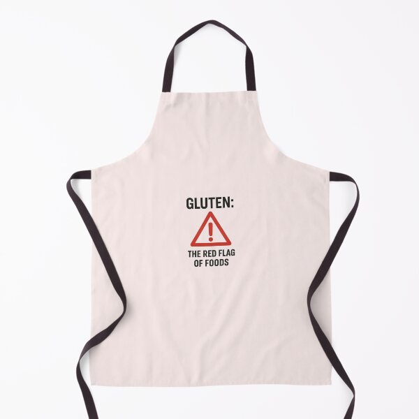 Item preview, Gluten: The Red Flag of Foods – Hazard Triangle Warning Icon | Funny Gluten Free Coeliac Design designed and sold by My Gluten Free Life UK.