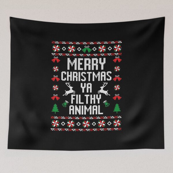 Item preview, Merry Christmas Ya Filthy Animal  designed and sold by gajorotoru.