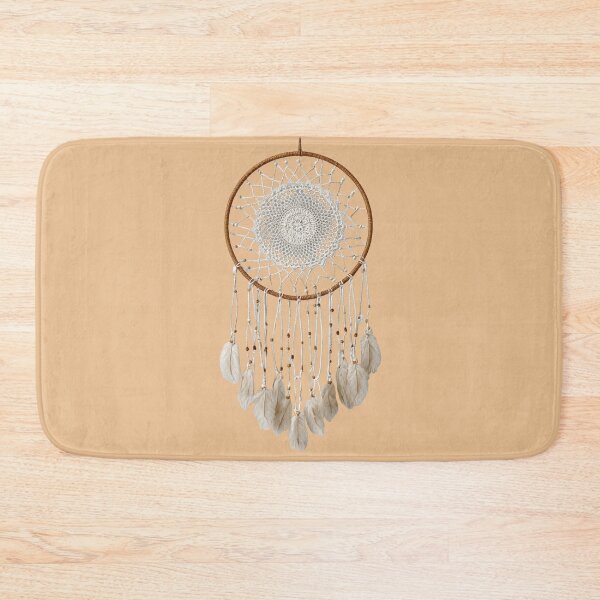 Item preview, Serene White Dreamcatcher - Bohemian Wall Decor designed and sold by casualnature.