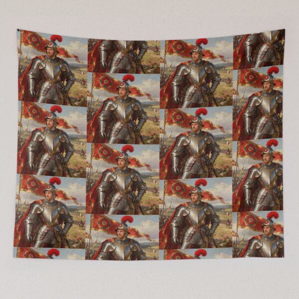 Item preview, Portrait of King Henry VIII of England Medieval style painting art designed and sold by Vintage Designs +.