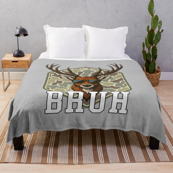 Item preview, Bruh Deer Funny Deer Hunting Camo Hat Youth Teens Kids Slang designed and sold by mjohnson9.