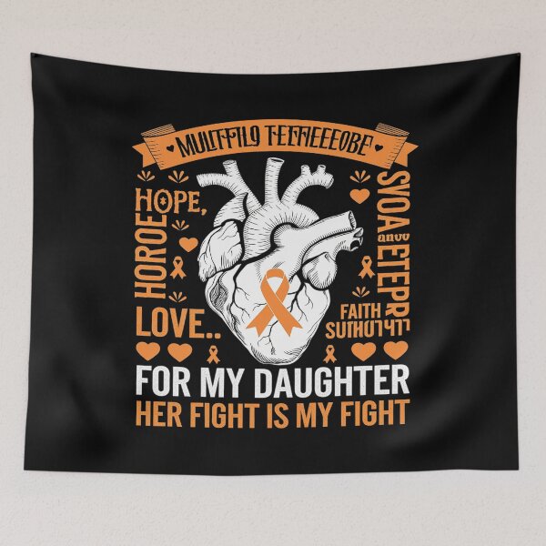 Item preview, MS  Apparel Fight Daughter Multiple Sclerosis Awareness designed and sold by AquaKiev.