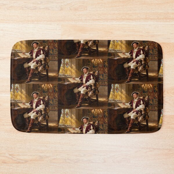 Item preview, Portrait of King Henry VIII of England Medieval style painting art designed and sold by Vintage Designs +.