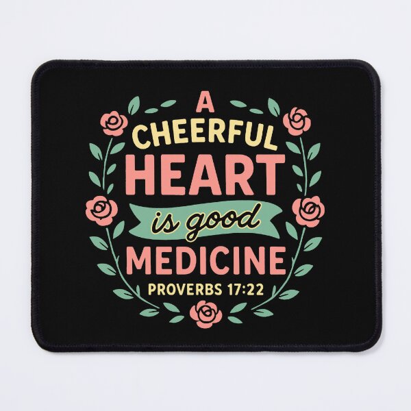 Item preview, Proverbs 17:22 A Cheerful Heart Is Good Medicine designed and sold by plushism.