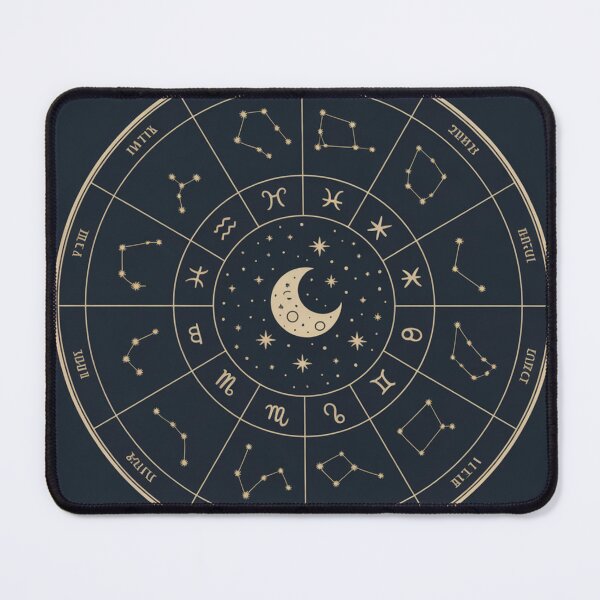 Item preview, Constellation Zodiac Circle - 12 Zodiac Wheel Celestial Art designed and sold by goodcrystals.