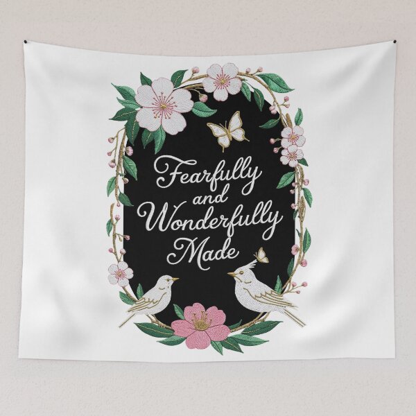 Item preview, Fearfully and Wonderfully Made – Psalm 139:14 Christian Faith Design designed and sold by NoviaRobert.