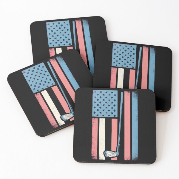 Item preview, Transgender US Flag Golf Trans Pride Transsexual Golfer designed and sold by FadeOfThrone.